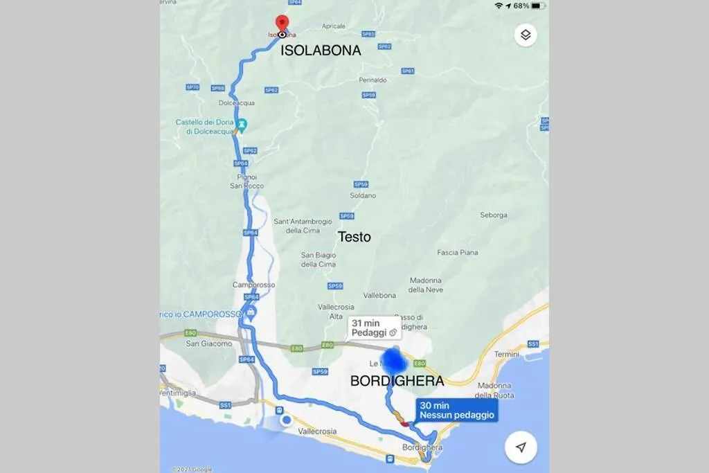 Alloggio per Vacanze a Isolabona Appartamento